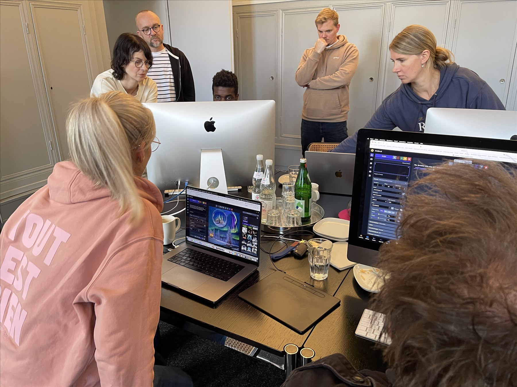 Arnaud leading a hands-on creative AI workshop